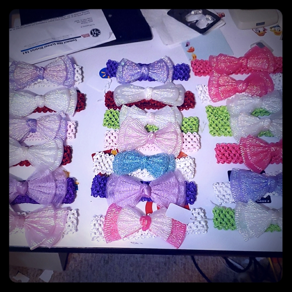 Handmade Headbands with bows!